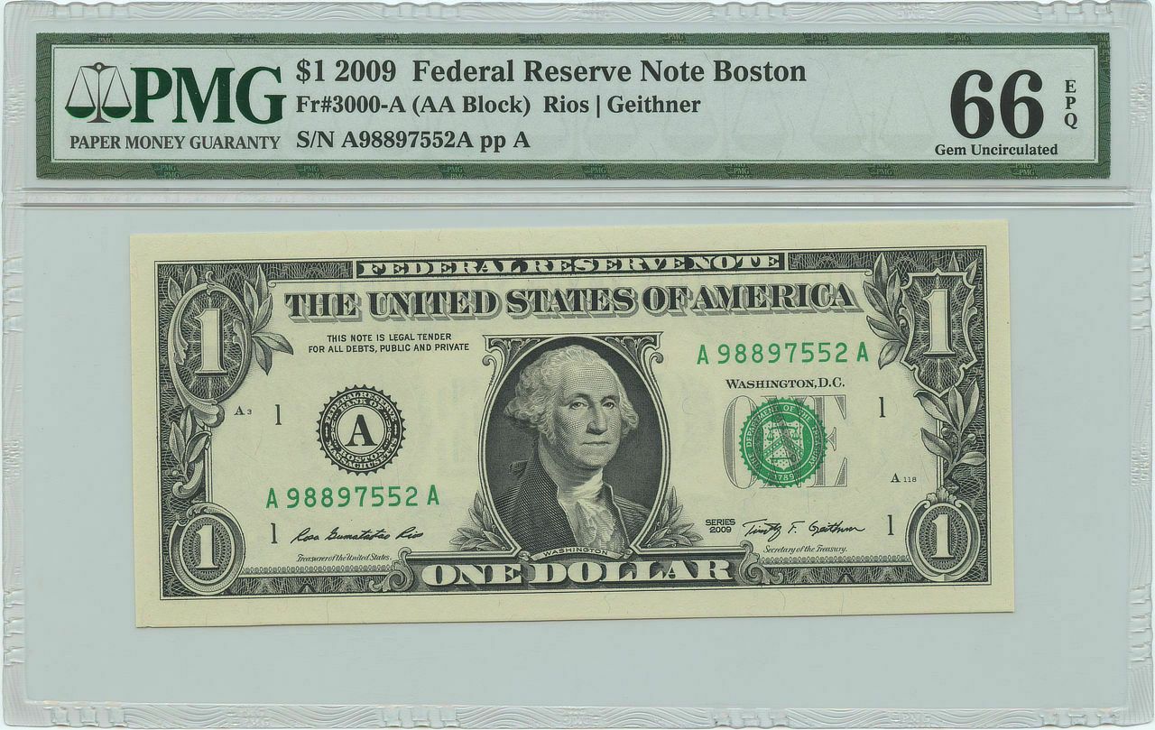 one dollar block A