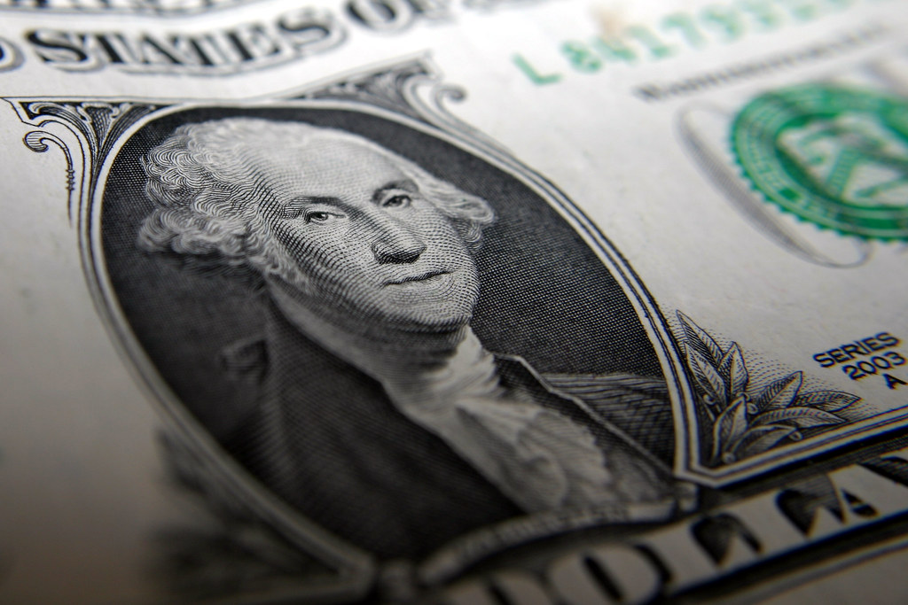 george washington on $1 bill